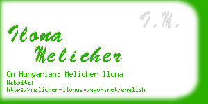 ilona melicher business card